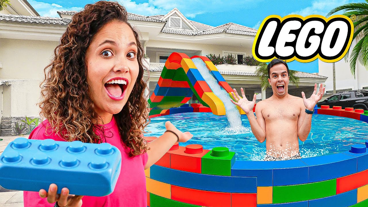 QUEM FIZER A MELHOR PISCINA COM ITENS DA MANSÃO VENCE! - PROFISSIONAL!