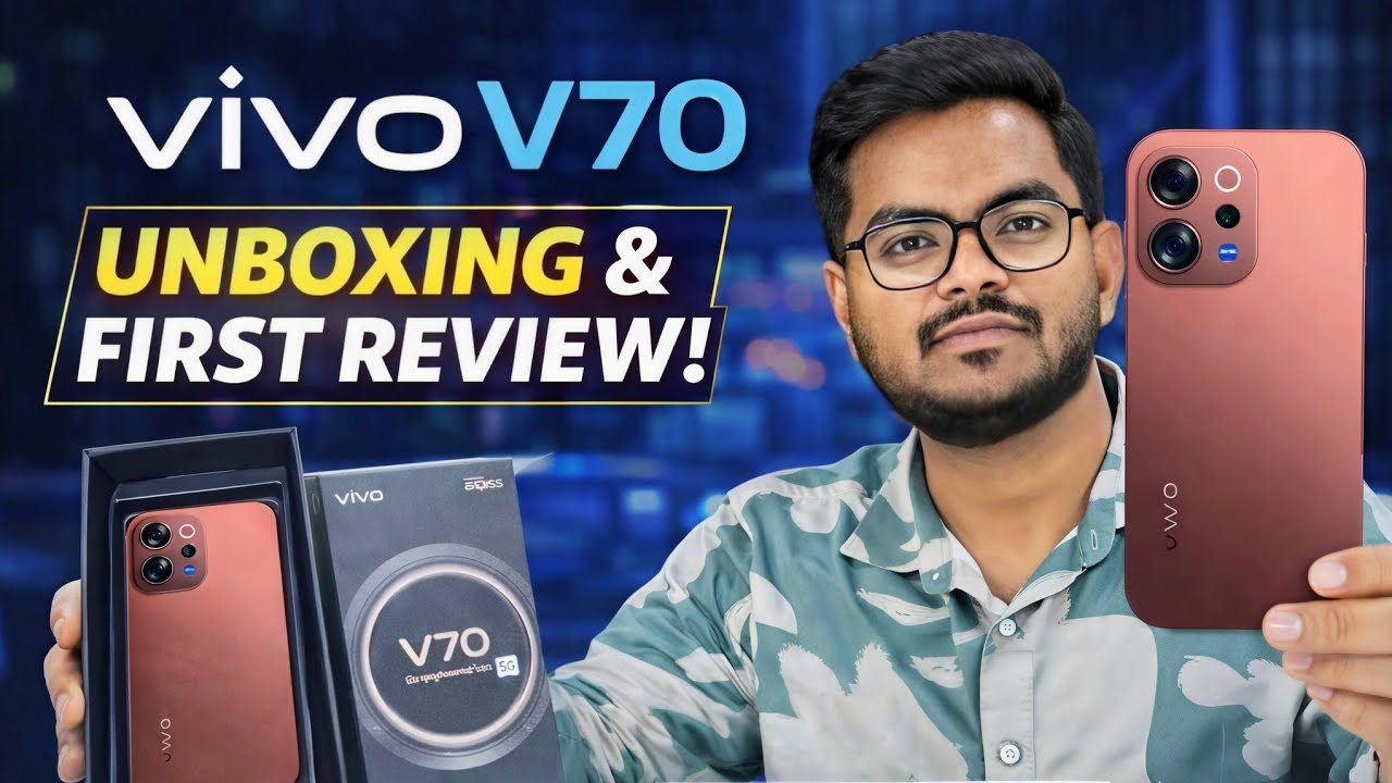 Vivo V70 Unboxing & Full Review 🔥 Vivo V70 vs V60 Comparison | Price, Camera, Features Explained