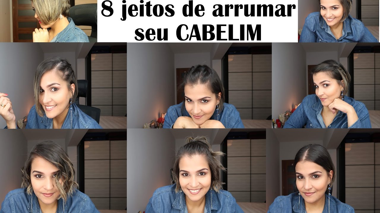 8 jeitos de arrumar seu cabelo curto !!! Ep. 32