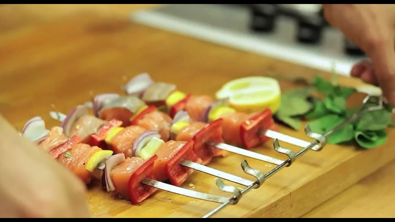 Delicious Recipes with Hararet Smart Grill  |  Salmon with Shashlik