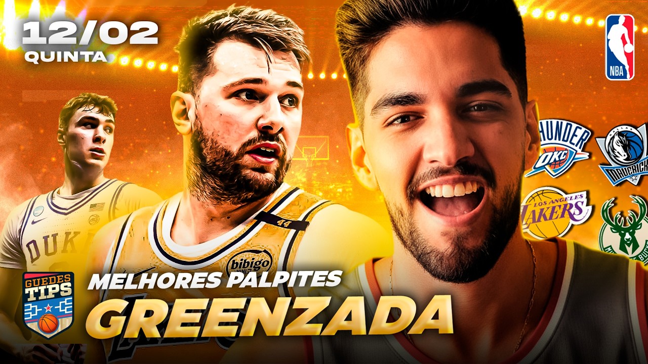 PALPITES DA NBA PARA HOJE 12 02 2026 (QUINTA-FEIRA) + BILHETE PRONTO