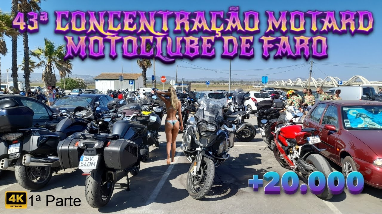 43º CONCENTRAÇÃO MOTARD FARO 2025 ,  PASSEIO PELA PRAIA DE FARO 1ª PARTE !