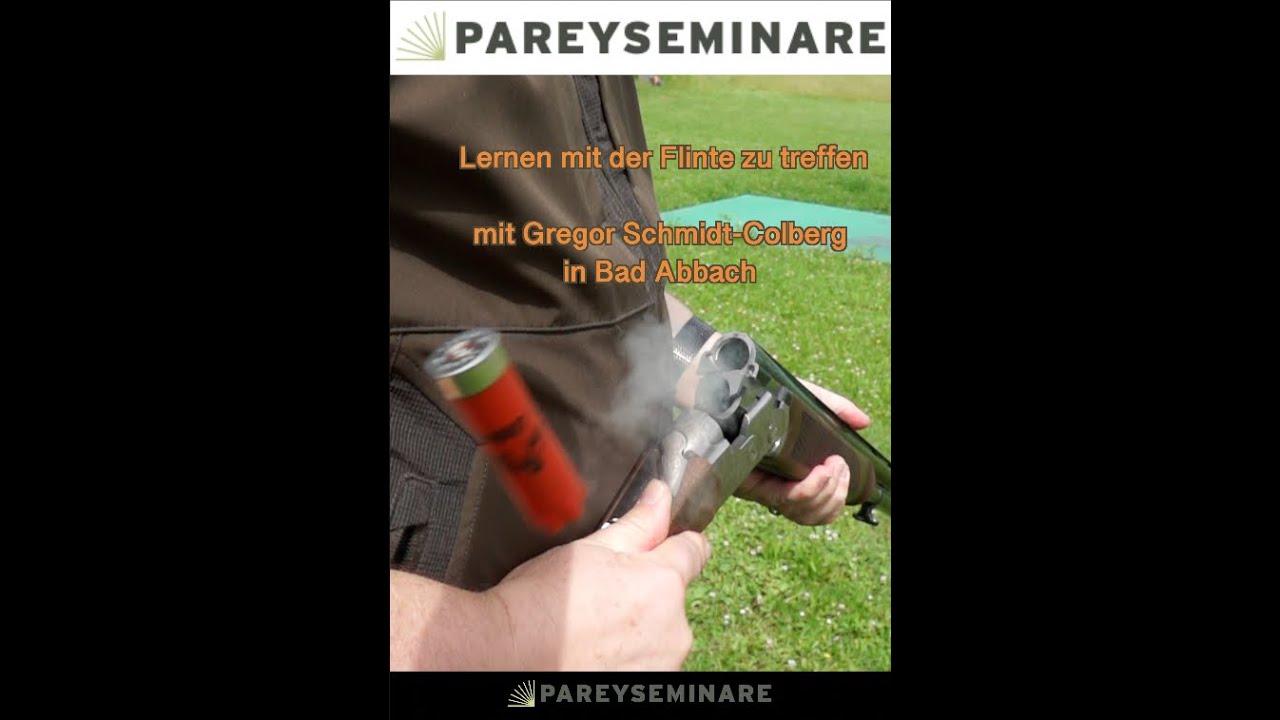 Pareyseminare - Lernen mit der Flinte zu treffen mit Gregor Schmidt-Colberg in Bad Abbach