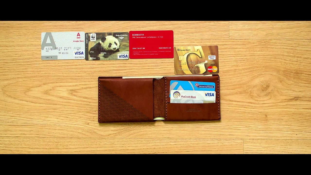 Verge handmade bill-fold wallet