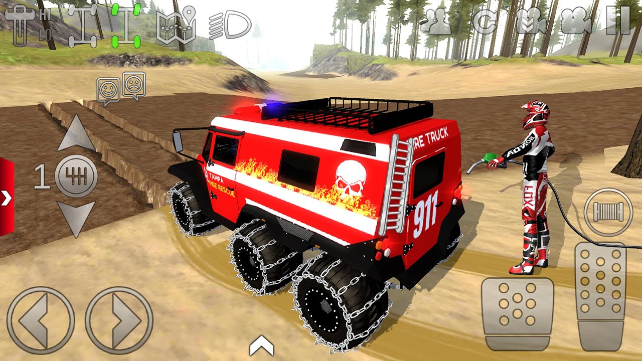 Monster Firefighter Truck driving Extreme Off-Road #1 - Offroad Outlaws Best Car Android GamePlay