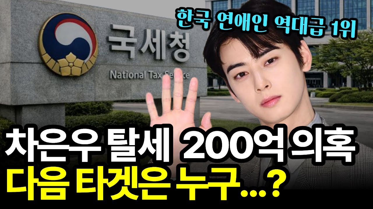 차은우는 신호탄이었다(2026년, 국세청이 노리는 다음 타켓은? 고소득자를 정조준하는 이유)