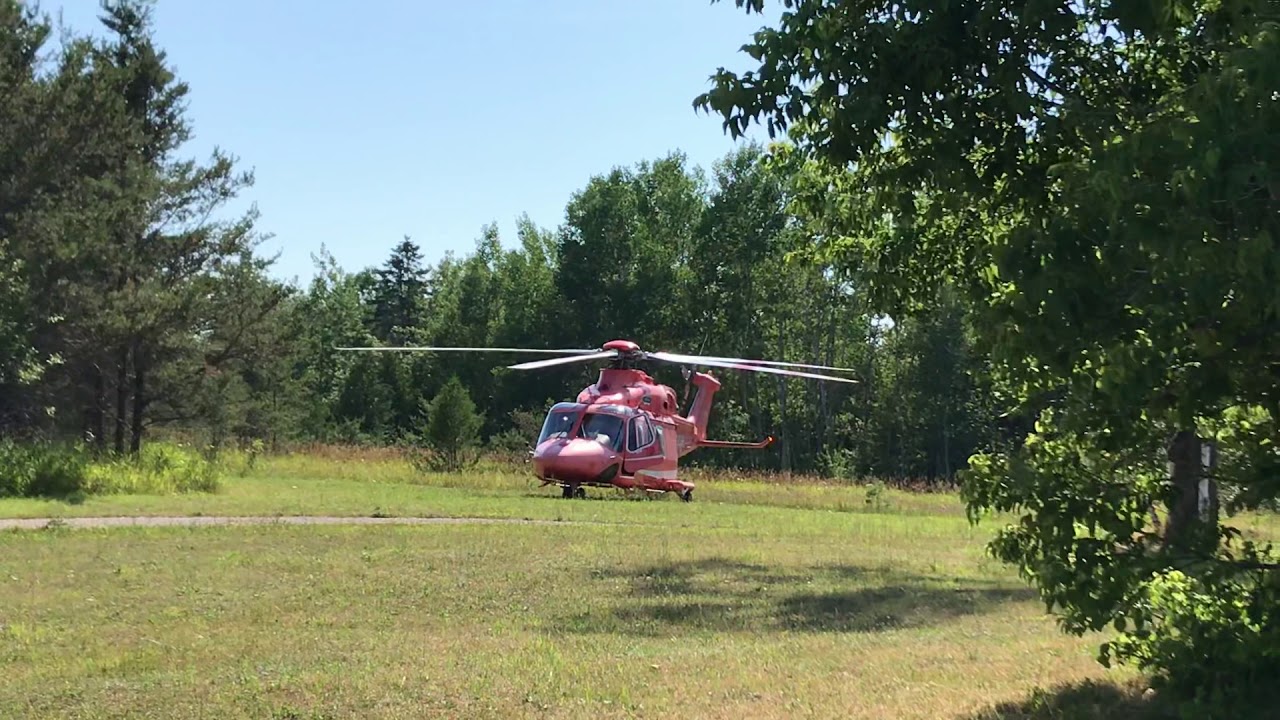 Ornge AW139 start up and take off