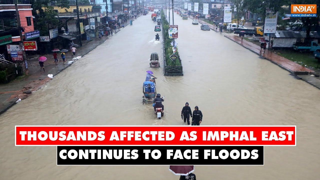 Imphal Flood: Thousands affected as Imphal East continues to face floods, houses submerged
