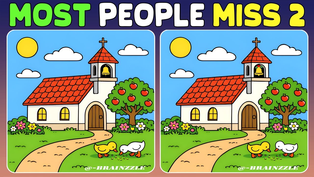 Spot the 3 Differences 🌈🌼 Train Your Senior Mind In This Mental Quiz