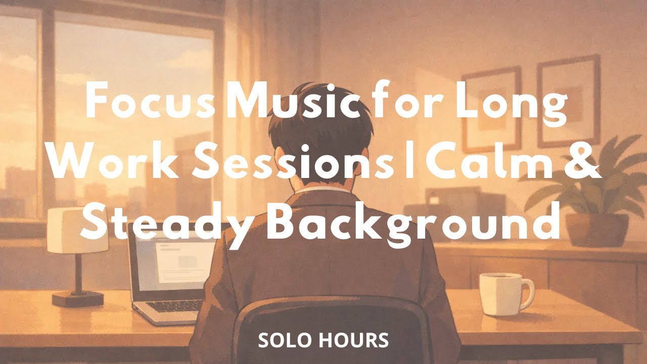 Focus Music for Long Work Sessions | Calm & Steady Background (2 Hours)