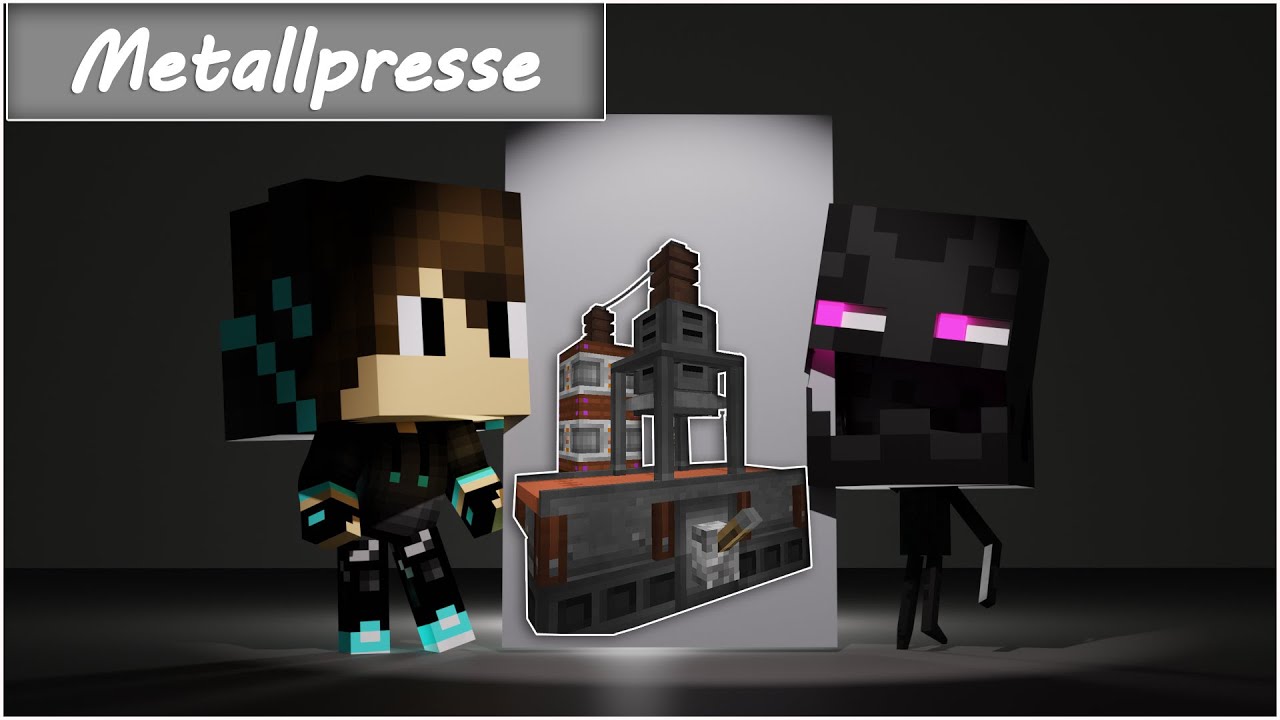 Minecraft Immersive Engineering Metallpresse Tutorial & Showcase [Deutsch] 1.18.2
