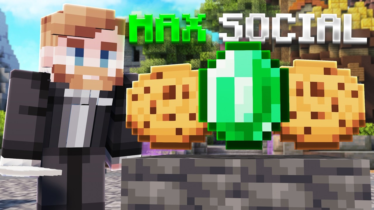 The BEST Way To Farm MAX SOCIAL 25 in Hypixel Skyblock!