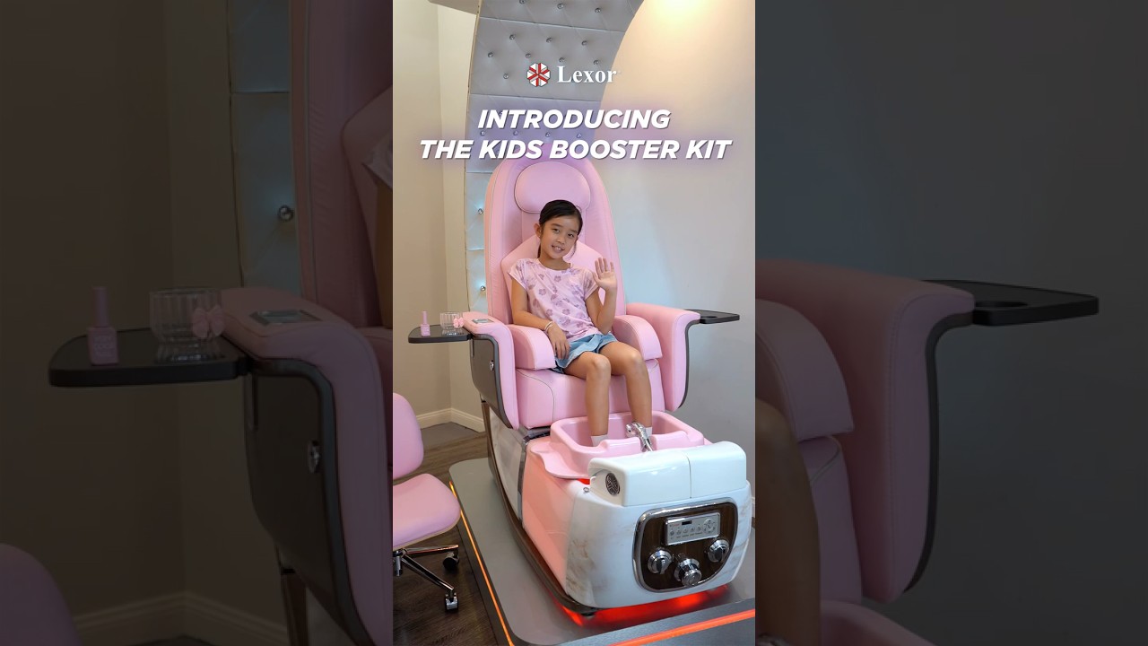 Meet Lexor&rsquo;s newest product: The Kid Booster Kit. #Lexor #pedicurechairs #kidboosterkit