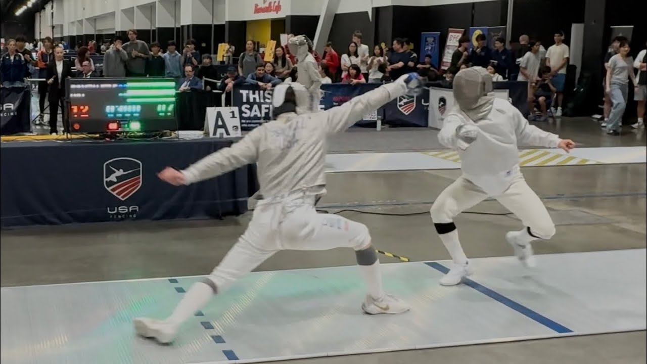 T8 JMS - #7 GONZALEZ Emilio vs #176 PERNA giuseppe - Summer Nationals Fencing 2025