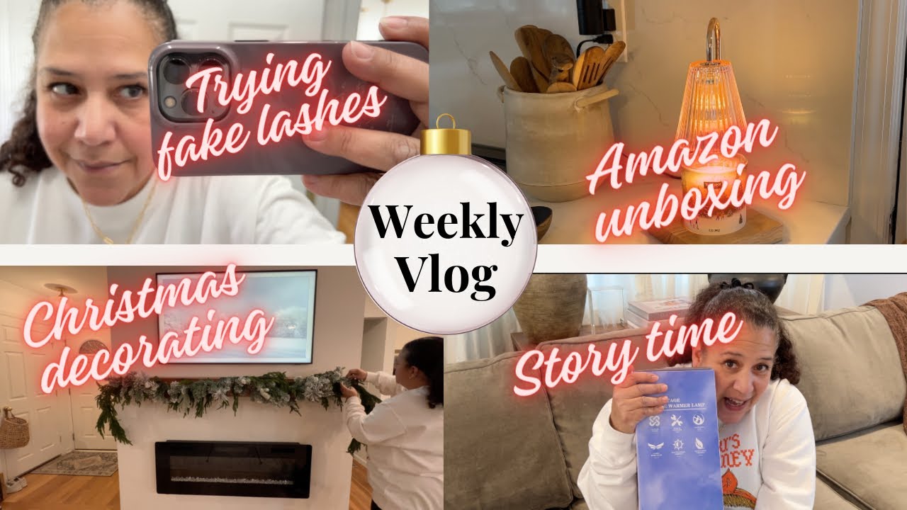 MANTEL DECORATING/AMAZON UNBOXING/STORY TIME