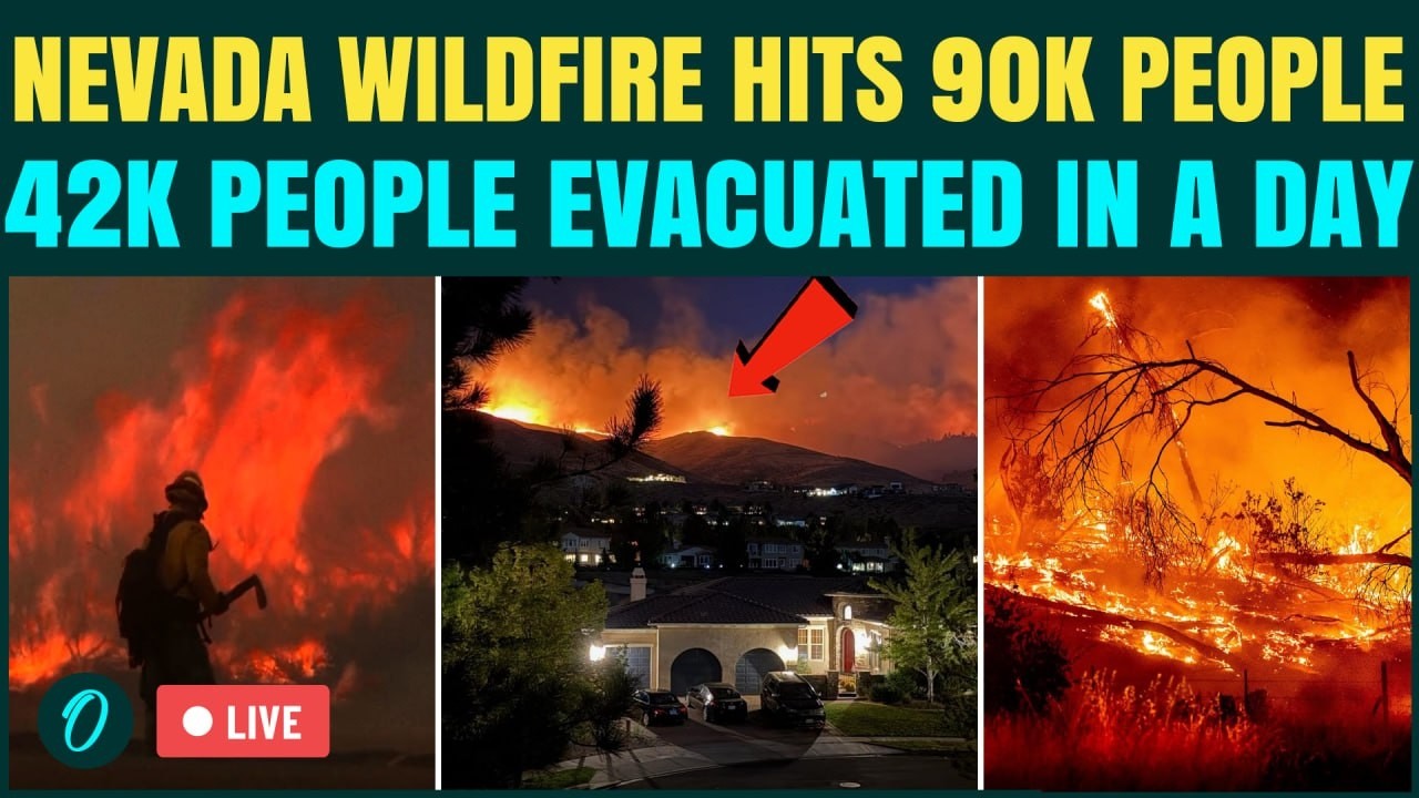 Nevada Wildfire LIVE: HITS 90,000 Americans, Hawk Fire RAGES Near Reno And 42K Ordered To Evacuate