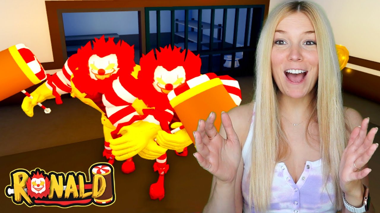 My PB and J Mom Turns into Roblox Ronald Cop! Escaping Roblox Ronald Prison Escape!