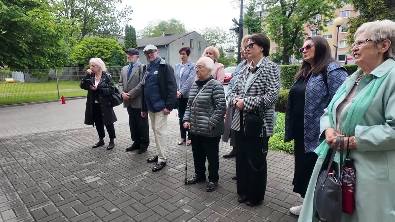 Unveiling of a commemorative plaque on the walls of Norwid High School in Częstochowa
