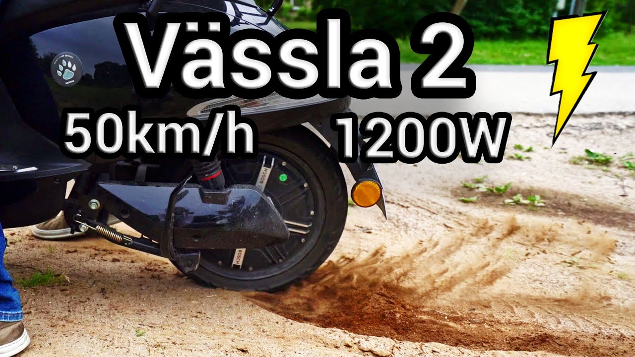 Vässla 2 elektriskā motorollera apskats