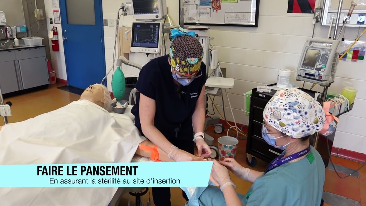 Installation d'une intraveineuse