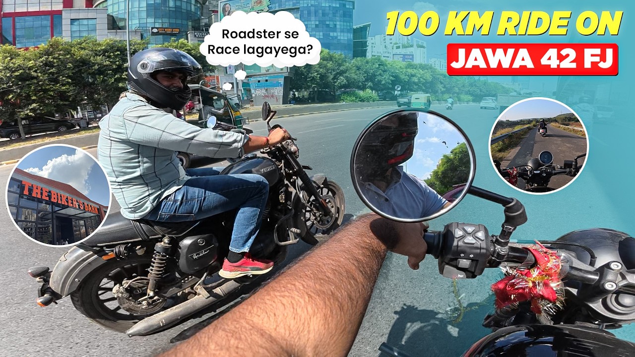 100 Km Ride on Jawa 42 FJ 🚀
