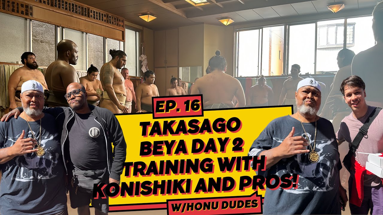 Minimum Effort Ep.16: Takasago Beya Day 2 - Training with Konishiki and Pros!