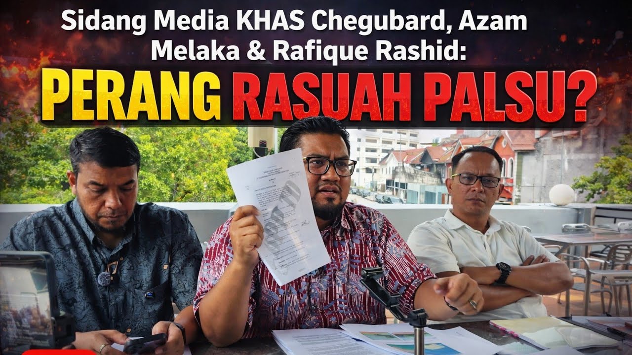 Sidang Media Chegubard, Azam Melaka & Tuan Rafique Rashid Ali: PERANG RASUAH PALSU?