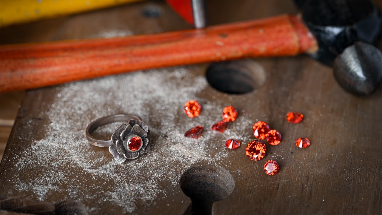 Making a silver flower ring
