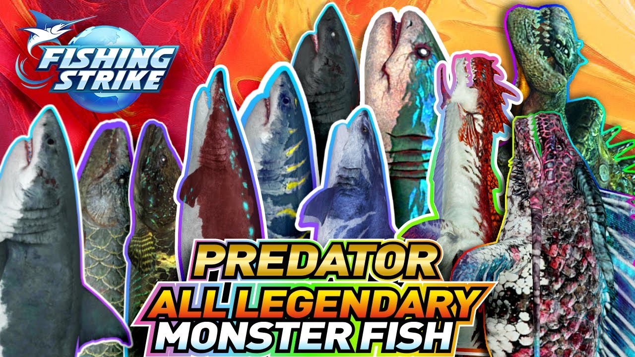 ALL PREDATOR FISH AND ELITE LEGENDARY MONSTER FISH CATCH IN INDONESIA FISHING STRIKE