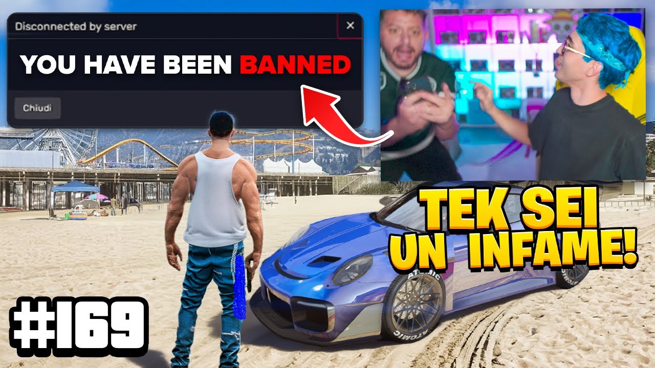 HO FATTO BANNARE CICCIO su GTA5 RP e MI HA PUSHATO IN CAMERA (TEKTEK EP.169)