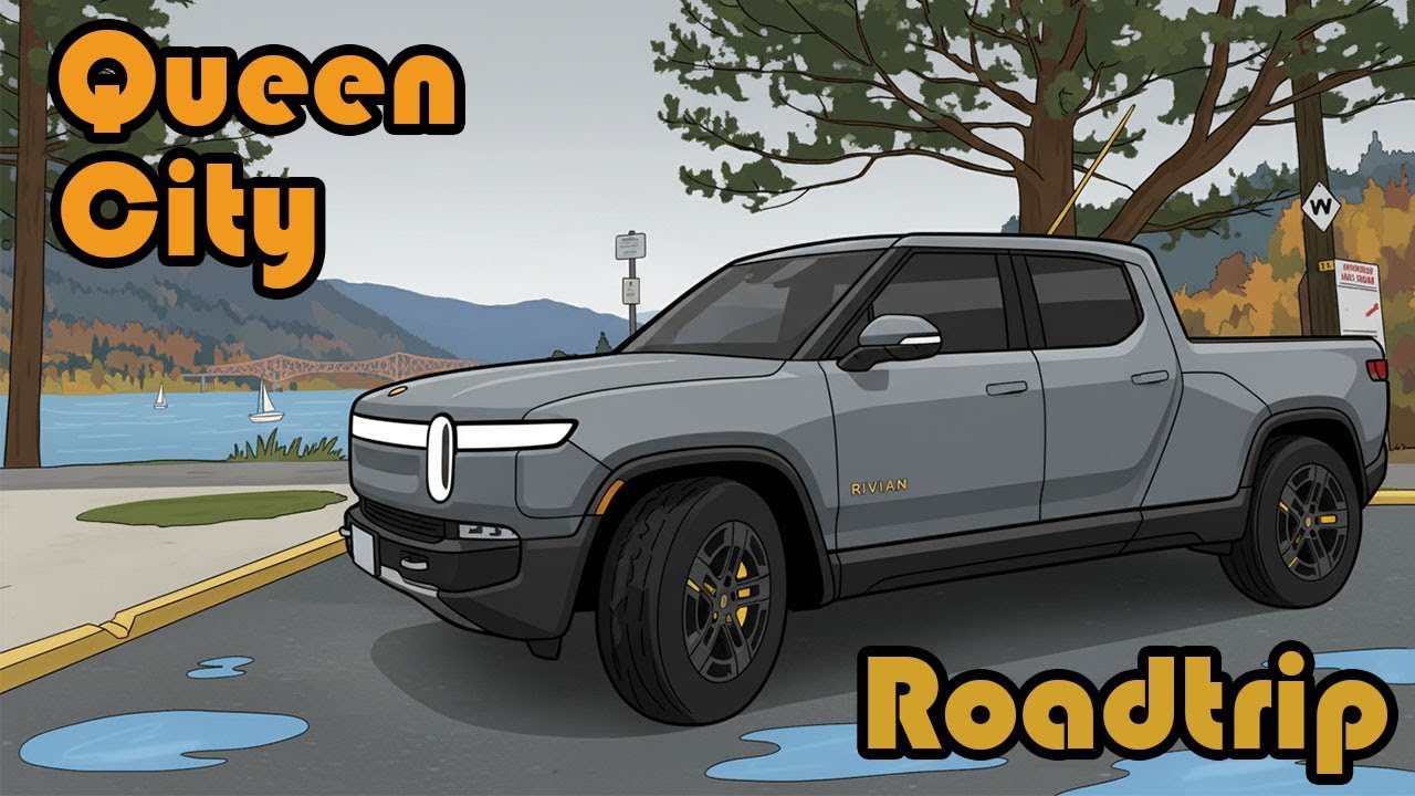 Driving My Rivian R1T to Nelson, BC – Road Trip, Charging Stops & Scenic Views
