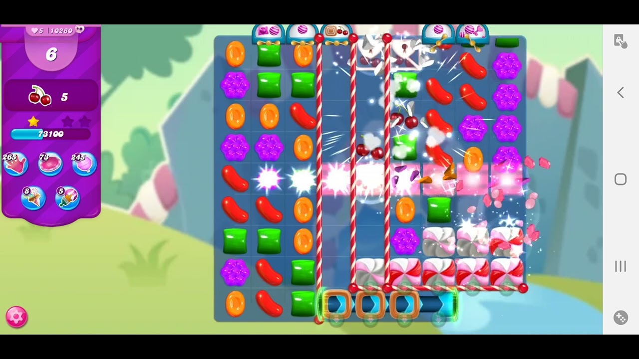 Candy 🍬 Crush 10260 😃 Golden Crown 👑 3 stars 🌟 no boosters #candycrushsaga