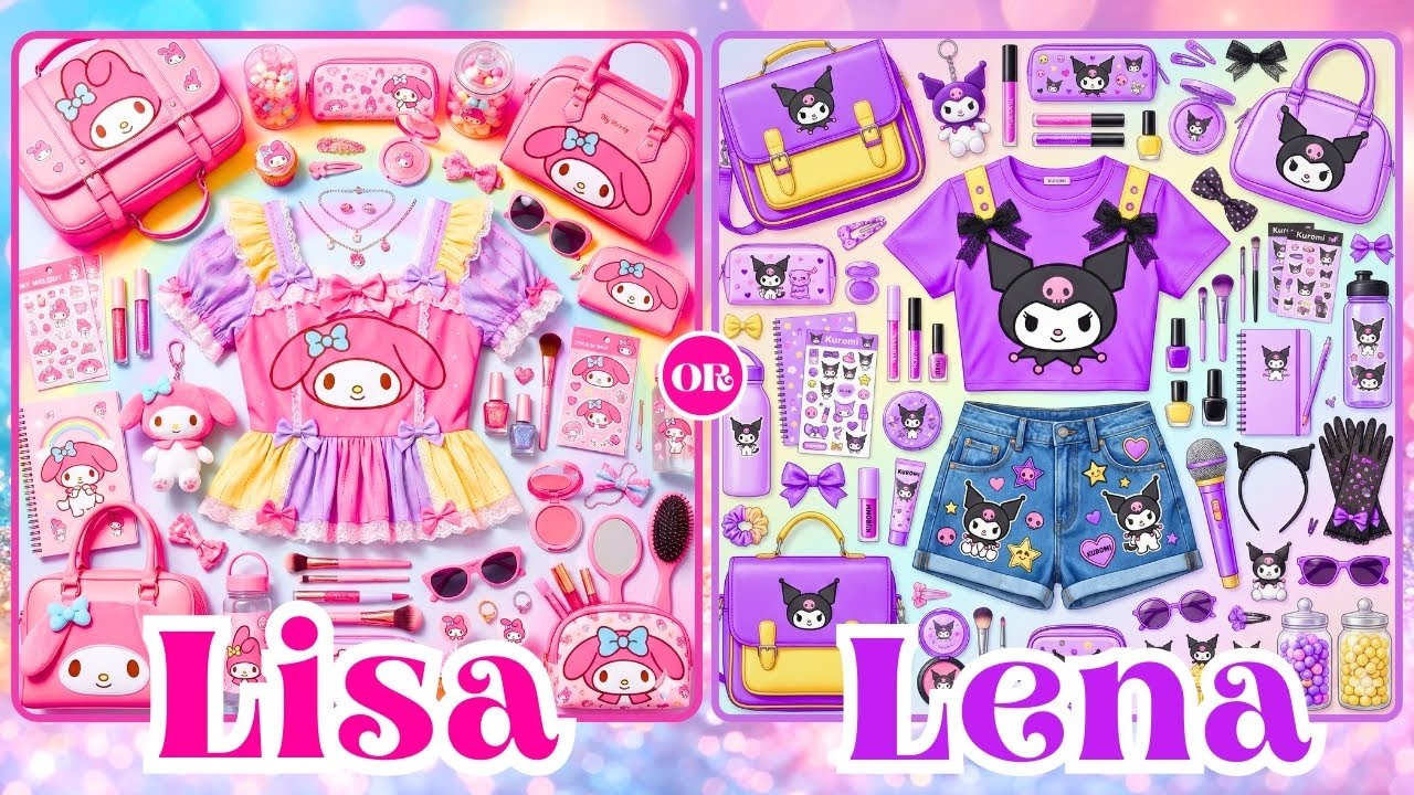 Lisa or Lena 💜🎁❤ My Melody vs Korumi #lisa #lena #lisaorlena #trending #lisaandlena
