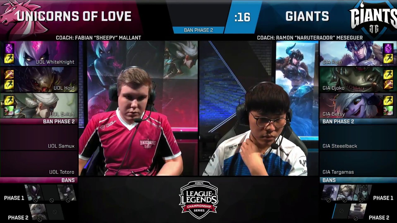 UOL vs GIA (LCS EU 2018 Неделя 1)