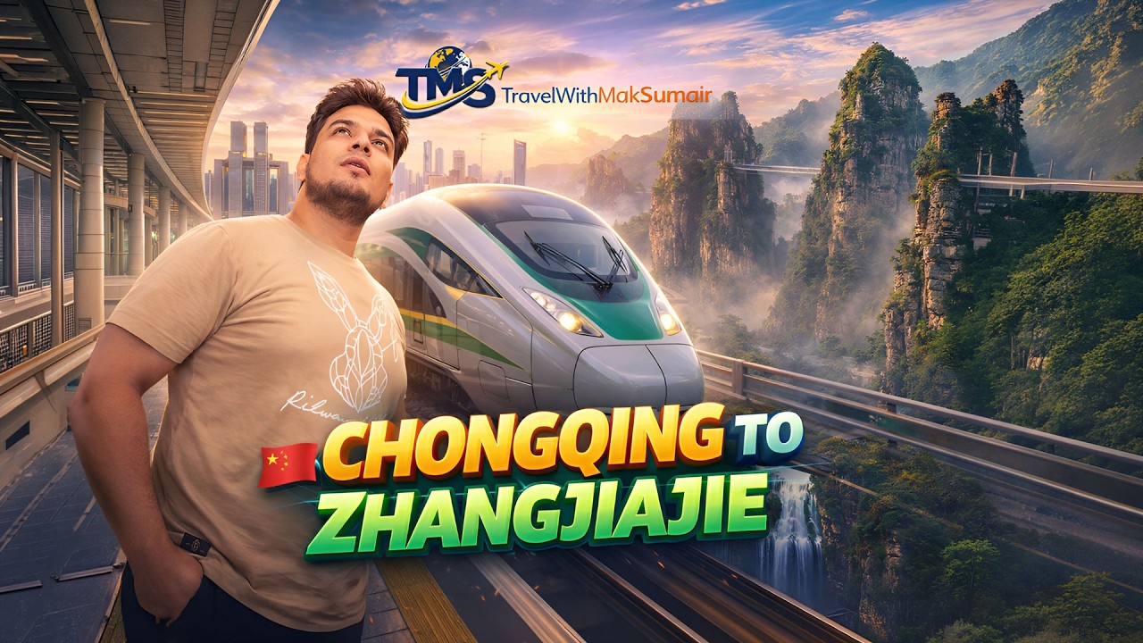 Chongqing to Zhangjiajie Travel Vlog 🇨🇳 | Real Avatar Mountains in China