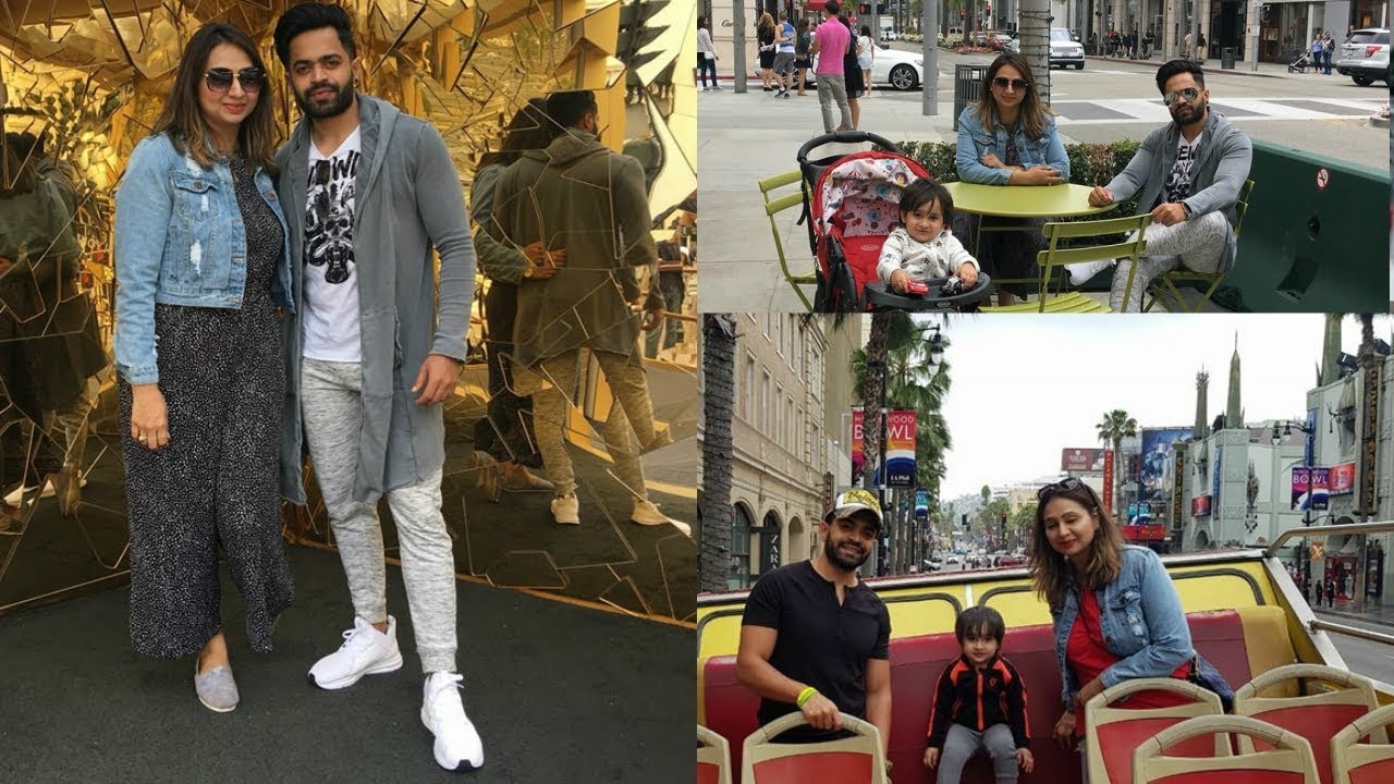 Actor Naved Raza Latest Pic with his Wife and Daughter in USA