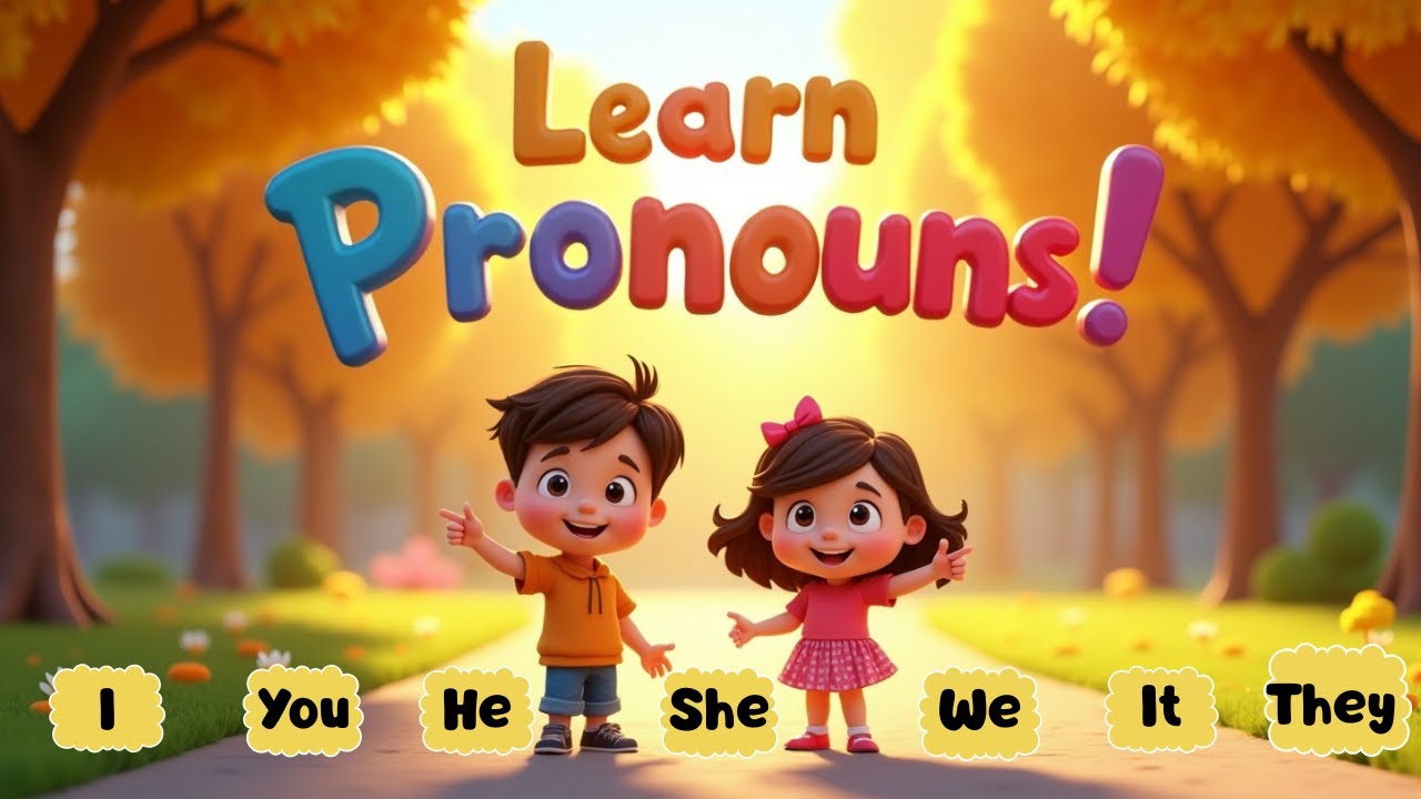 Learn Personal Pronouns for Kids | I, You, He, She, It, We, They | English Grammar for Children