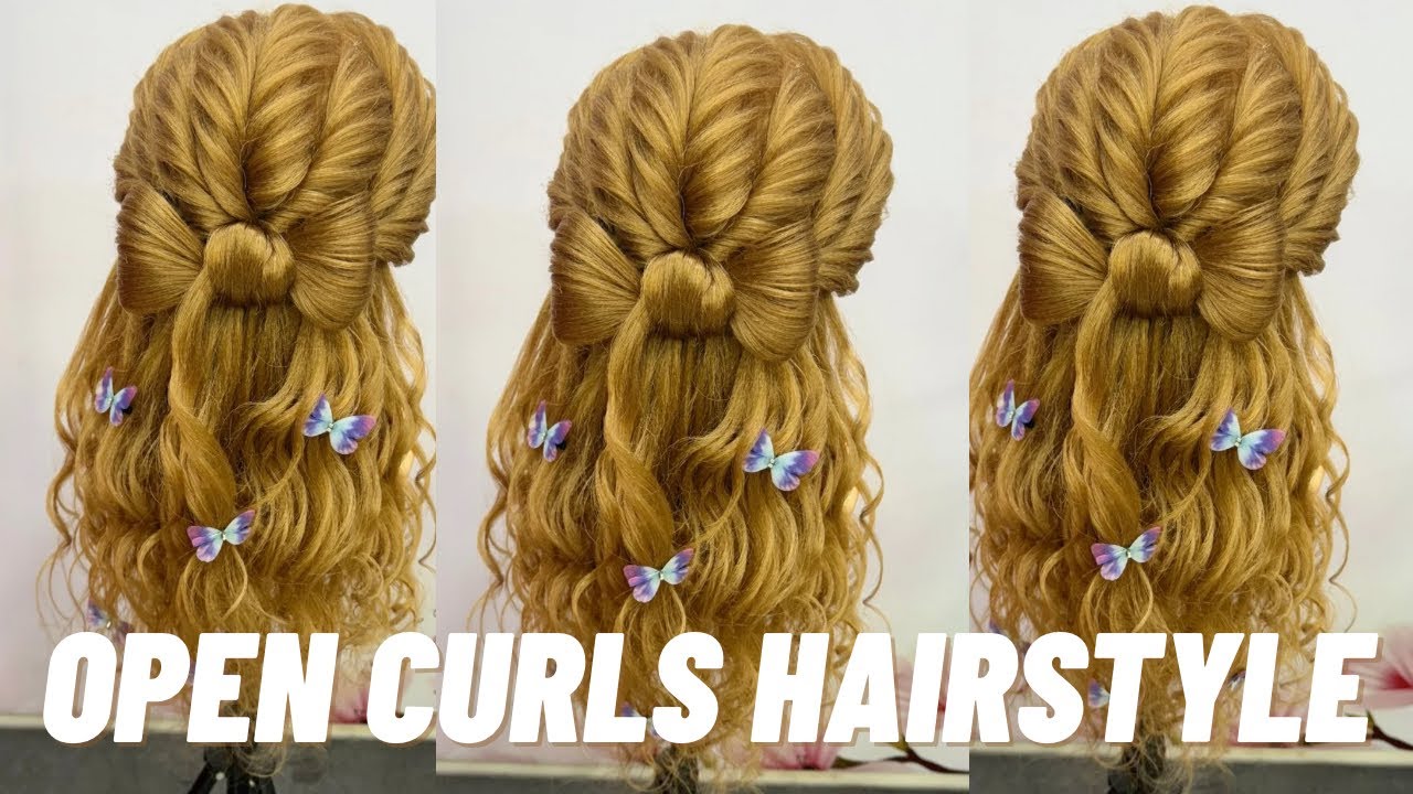 Open Curls Advance hairstyle | Engagement Open hairstyle