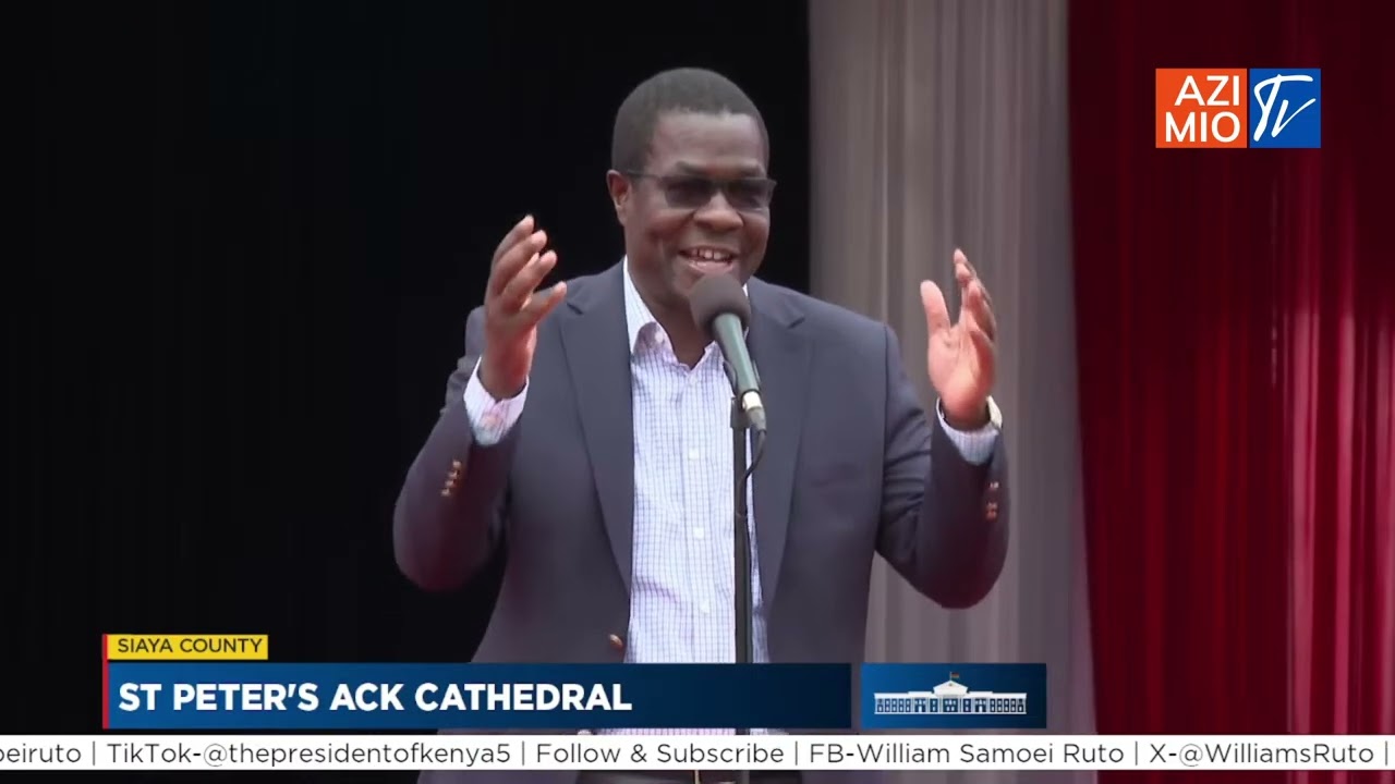 Listen to CS Opiyo Wandayi EMPHATIC speech infront of Ruto in Alego, Siaya County