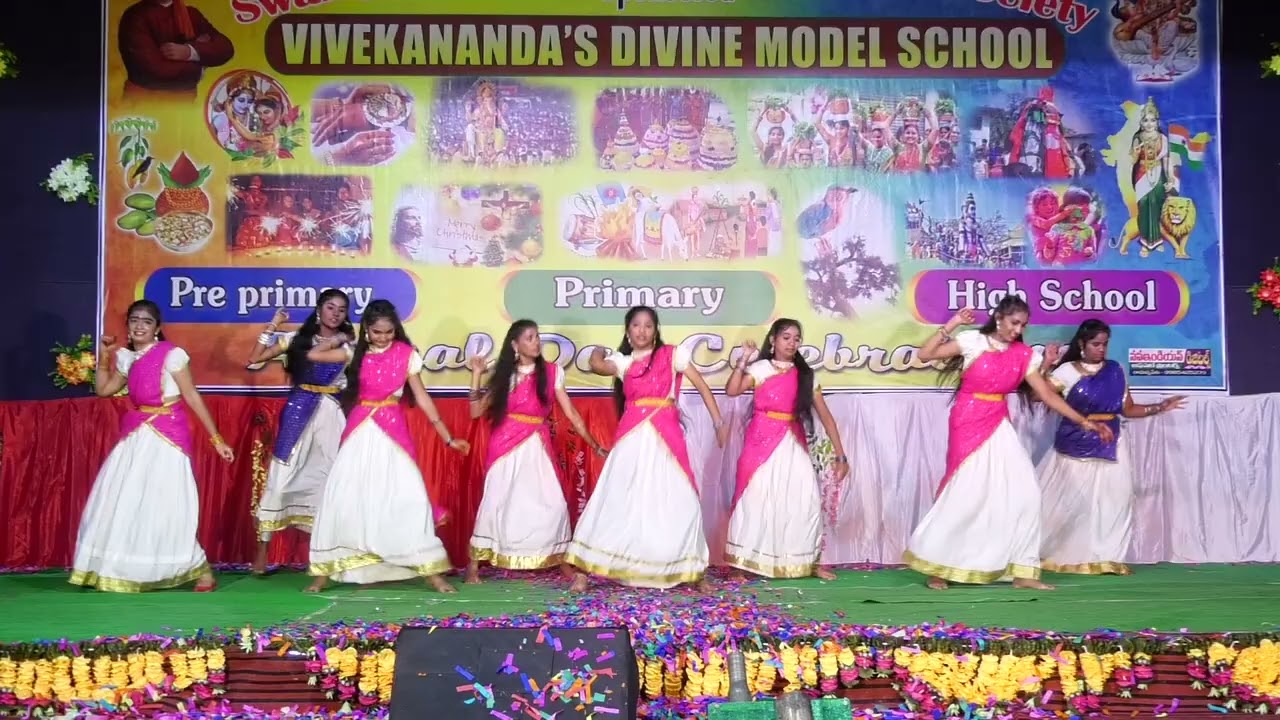 VIVEKANANDA HIGH SCHOOL RAMANNAPET ANNUAL DAY CELEBRATIONS 2023-24 ( VIII & IX GIRLS DANCE)