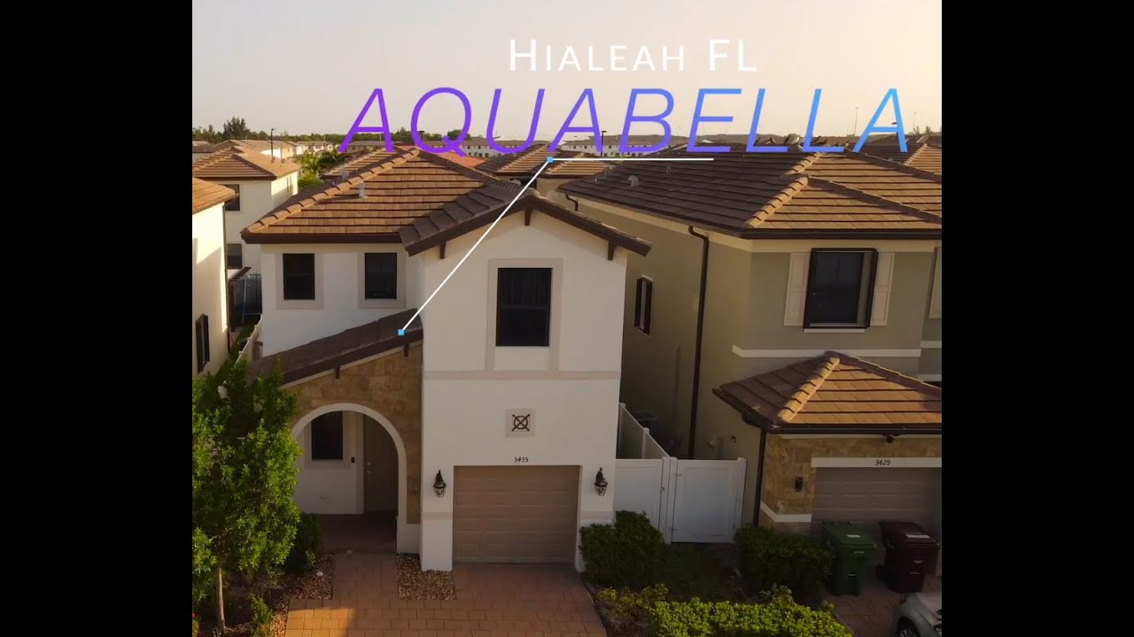 3 Bedroom 2.5 Bathroom |  New Construction Modern Home Tour in Aquabella Hialeah | South Florida