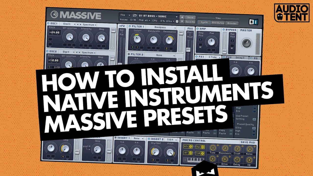 How To Install Native Instruments Massive Presets (2018)