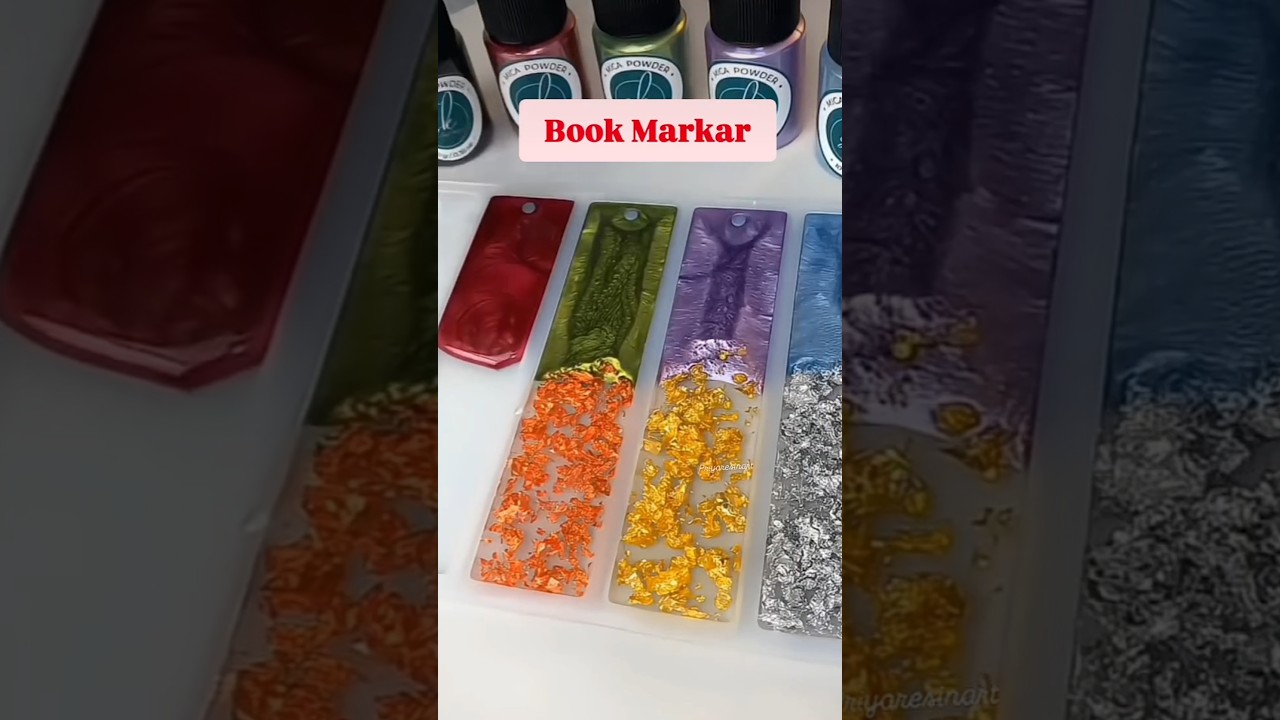$1 vs $100 Handmade Luxury Resin Bookmarks