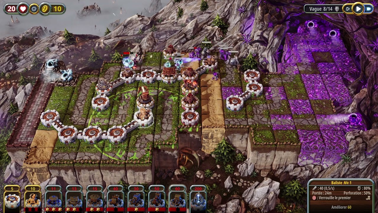 Artisan TD - Succès Maître Ecologiste V + Labyrinthe
