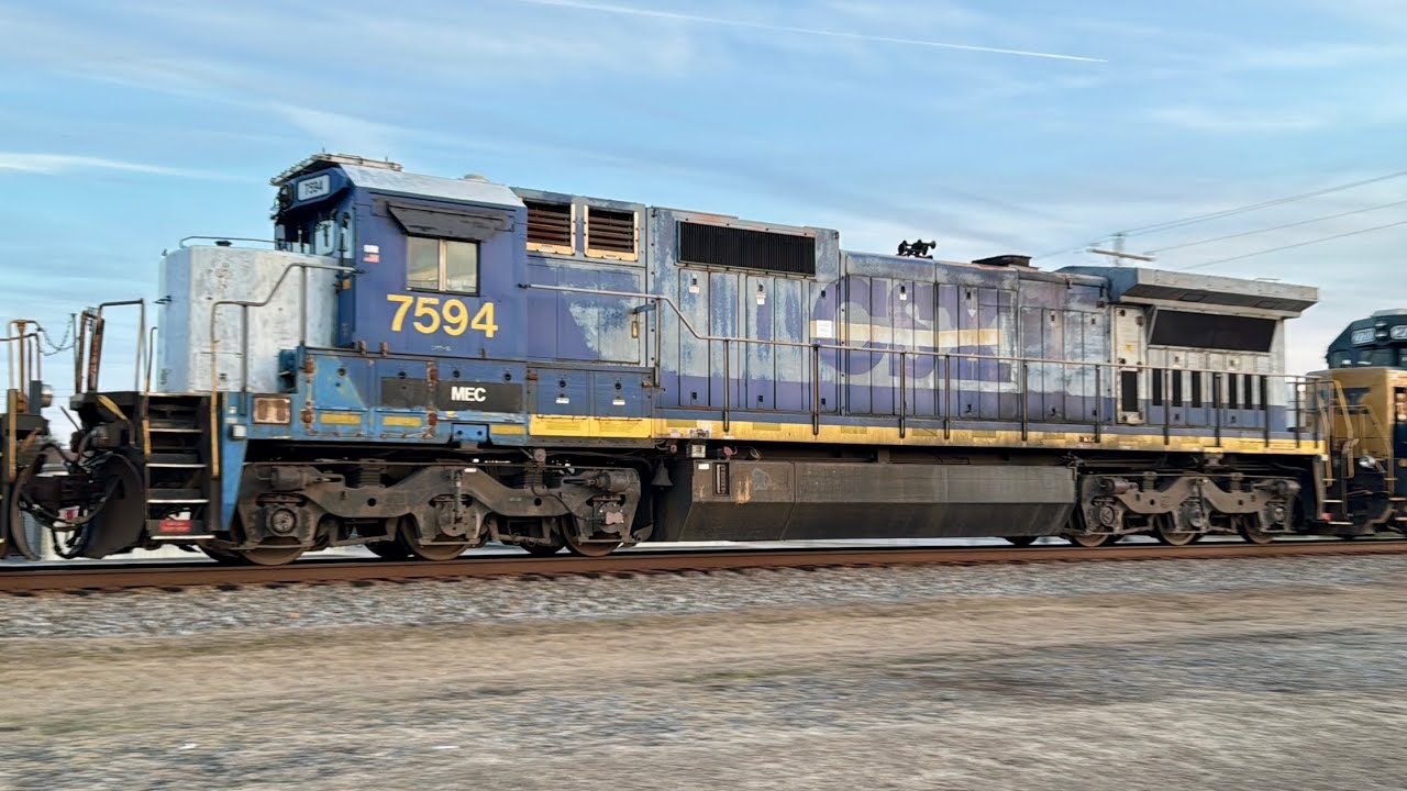 Chasing MEC C40-8 7594 on CSX M409
