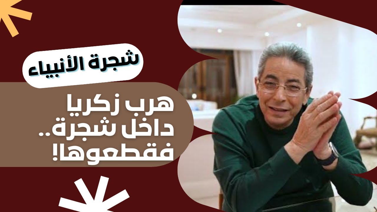 شجرة الأنبياء ١٥| دخل جوه شجرة فقطعوها وكانت نهايته زي ابنه! قصة النبي زكريا ويحيى والدعاء المستجاب