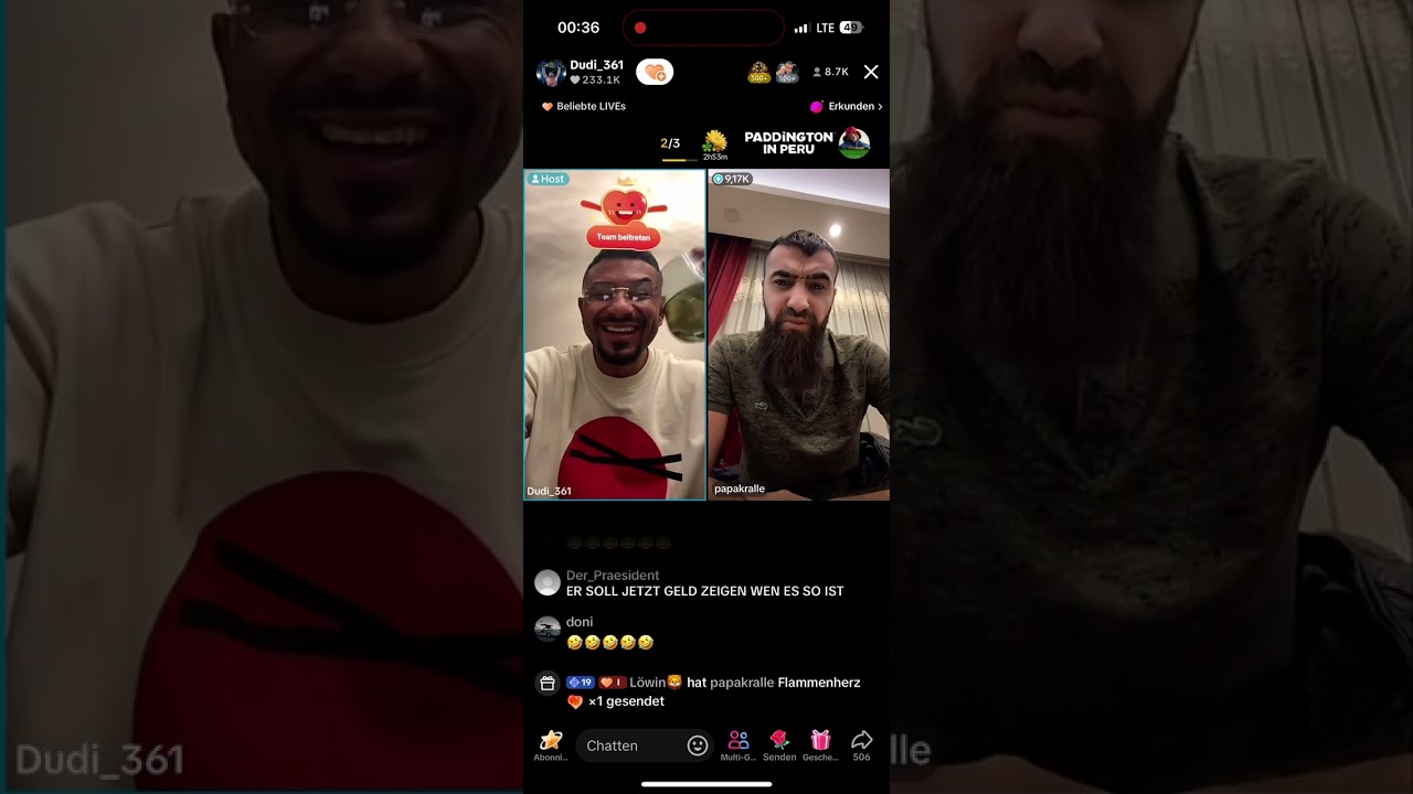 ‼️PAPA KRALLE VS DUDI BEEF‼️TIK TOK LIVE PART 1.