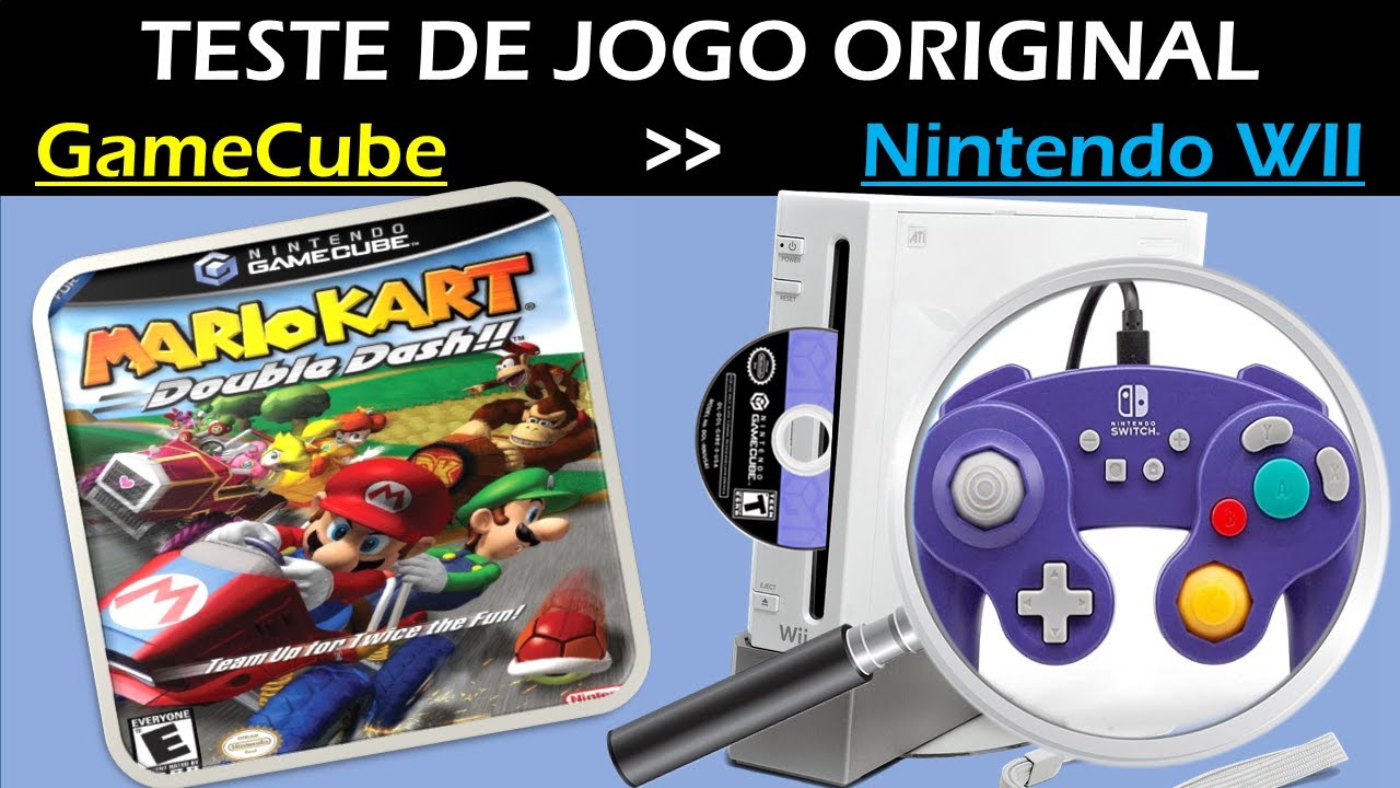 JOGOS DE GAMECUBE ORIGINAIS NO WII SERÁ QUE RODA? FAZENDO TESTE! P.J.&.P