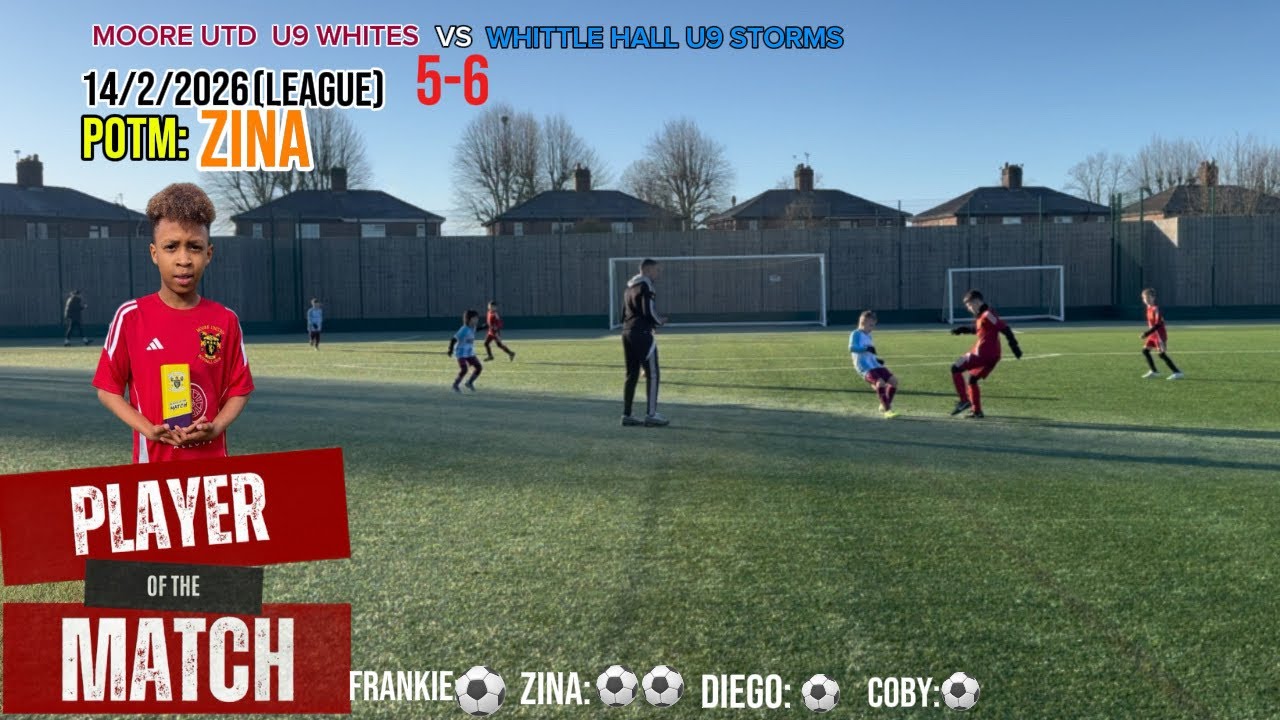 MOORE UTD U9 WHITES VS WHITTLE HALL U9 STORMS