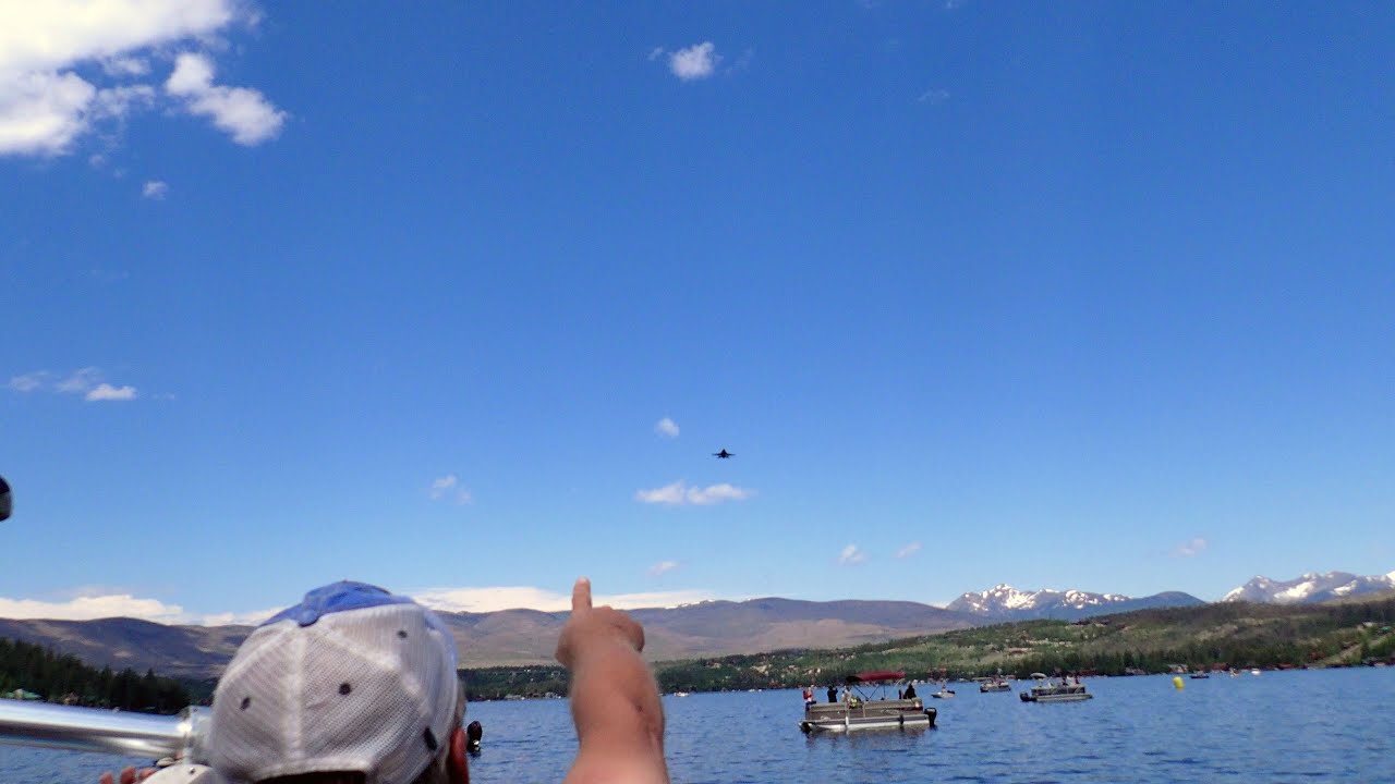 July 4th, 2023: F-16 Flyover at Grand Lake, Colorado - Jet Noise is the Sound of Freedom!
